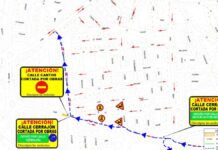 Corte en la calle Los Cantos de Alcorcón