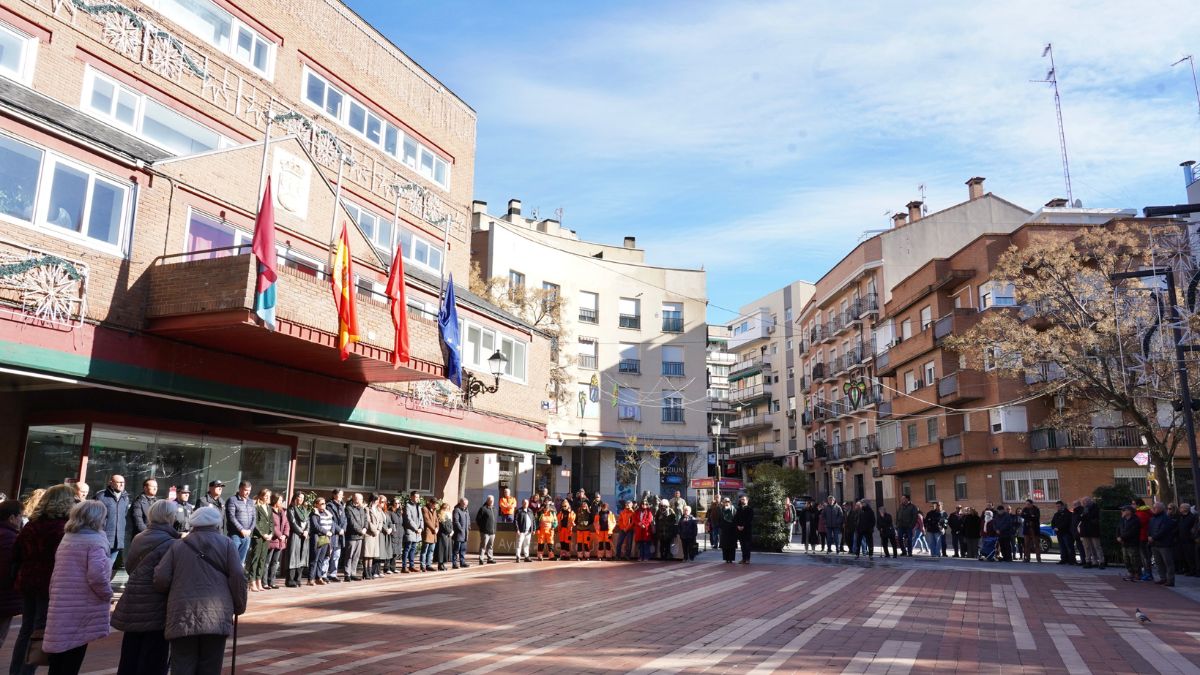 Minuto de silencio accidente ferroviario
