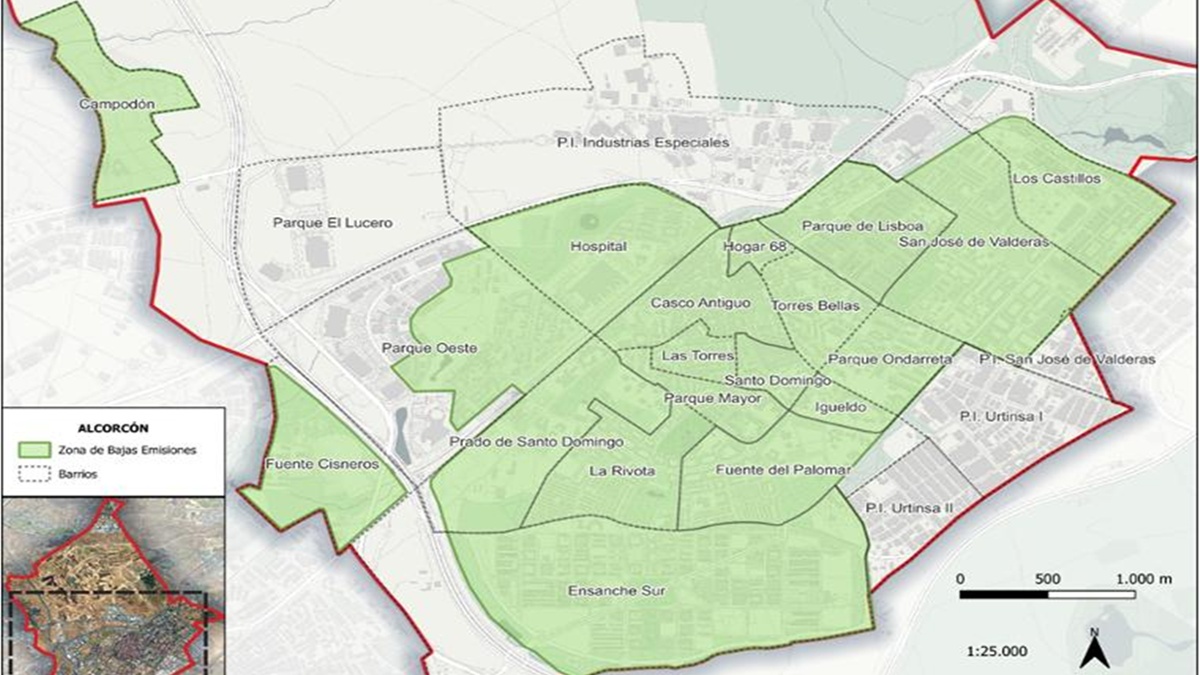 Alcorcón aprueba una Zona de Bajas Emisiones global para este 2026