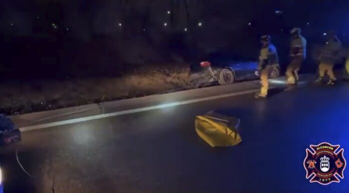 Excarcelado un conductor con heridas leves tras un accidente de tráfico en Alcorcón