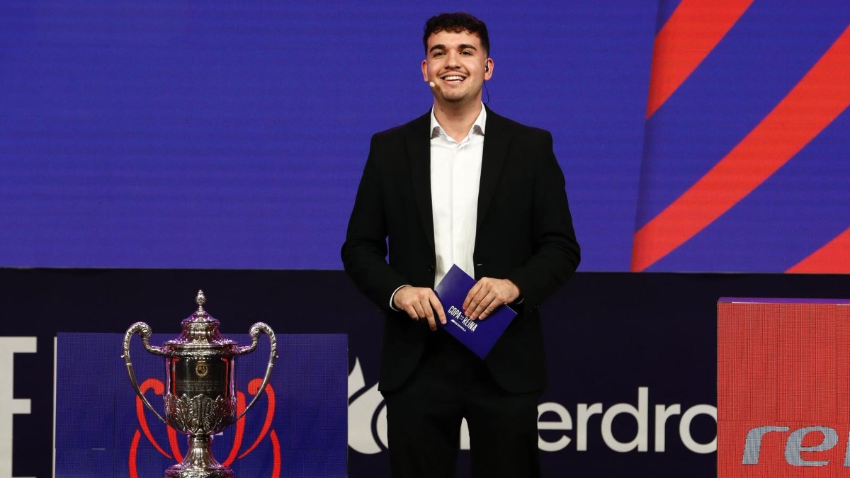 Dani Gordo, vecino de Alcorcón, presenta el sorteo de los octavos de la Copa del Rey