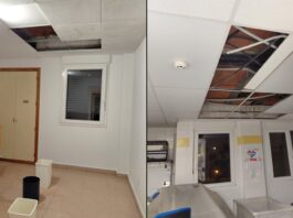 Goteras y fallos estructurales obligan a reubicar a cinco personas mayores de la residencia de Alcorcón