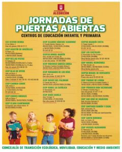 Alcorcón inicia las jornadas de puertas abiertas en más de 40 centros públicos para el curso 2026/2027