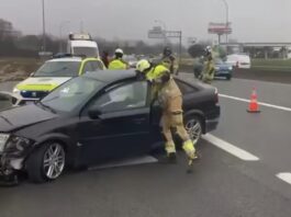 Dos aparatosos accidentes en la M-506 movilizan a los bomberos de Alcorcón