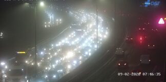 Caos total en la A-5 a la altura de Alcorcón con más de 10 kilómetros de atasco