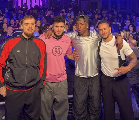 Vinícius Jr, Ibai Llanos y Omar Montes revolucionan la Jowke en Alcorcón en un evento de Nike