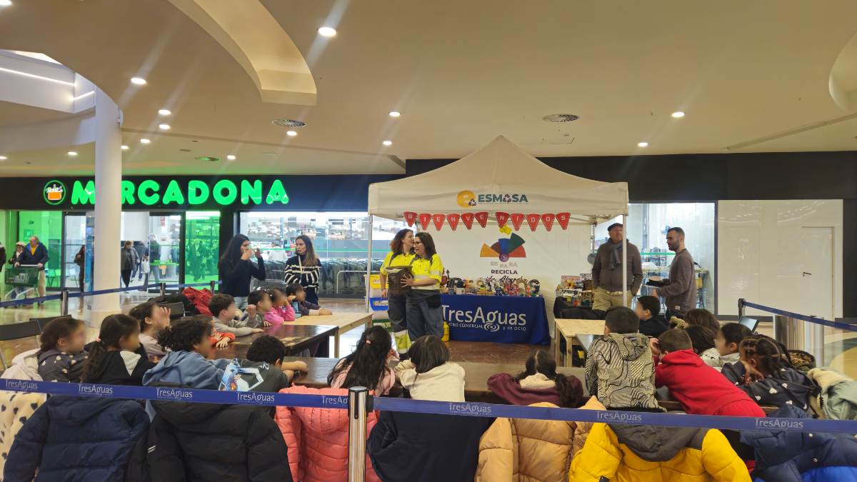 TresAguas celebra el Día de la Educación Ambiental con talleres de reciclaje junto a colegios de Alcorcón