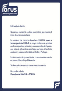 Forus absorbe Inacua y gestionará los centros deportivos de La Canaleja y Los Cantos, en Alcorcón