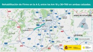 Nuevo paso clave para el inicio del asfaltado de la A-5 que afectará a Alcorcón