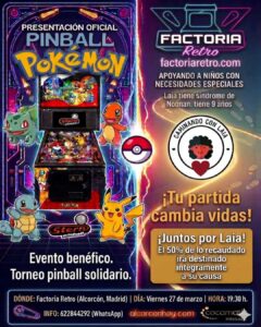Arcade, Pokémon y solidaridad se dan cita en un torneo de pinball en Alcorcón
