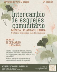 Alcorcón celebra la llegada de la primavera con un nuevo Intercambio Comunitario de Esquejes