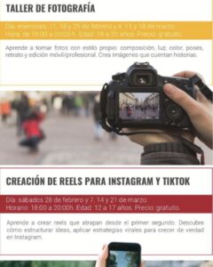 Alcorcón ofrecerá en marzo actividades gratuitas que no querrás perderte: videojuegos, música y cocina