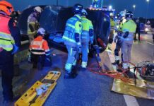 Un accidente en la A-5 a la altura de Alcorcón causa un herido