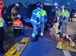 Un accidente en la A-5 a la altura de Alcorcón causa un herido