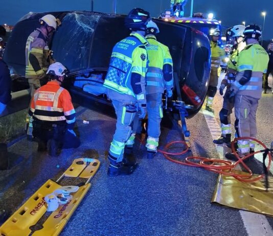 Un accidente en la A-5 a la altura de Alcorcón causa un herido
