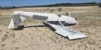 Una avioneta sufre un aterrizaje de emergencia en Alcorcón