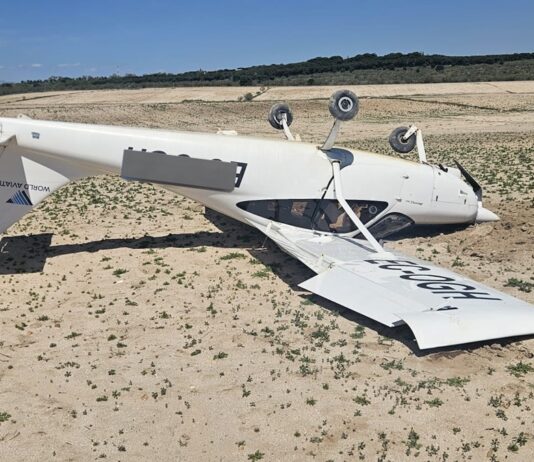 Una avioneta sufre un aterrizaje de emergencia en Alcorcón Una avioneta sufre un aterrizaje de emergencia en Alcorcón