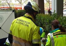 El tren de vida que salvó a un varón tras una caída desde un tercer piso en Alcorcón