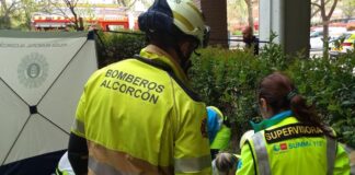El tren de vida que salvó a un varón tras una caída desde un tercer piso en Alcorcón