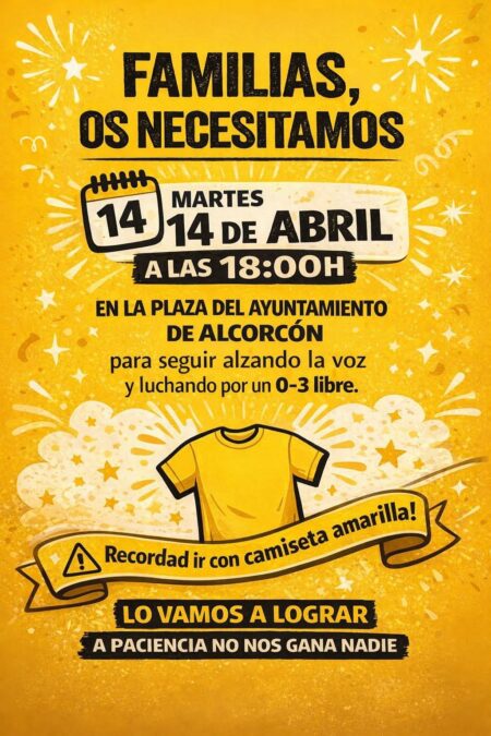 Convocada una concentración en Alcorcón en apoyo a la huelga indefinida en las escuelas infantiles de 0 a 3 años