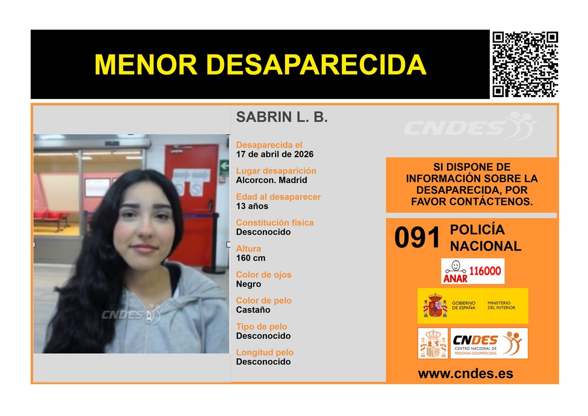 Desaparición de una menor en Alcorcón