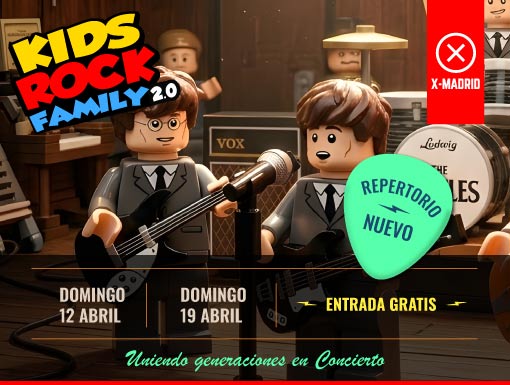 Vuelve Kids Rock Family a X-Madrid: Alcorcón celebra el evento musical familiar más apasionante
