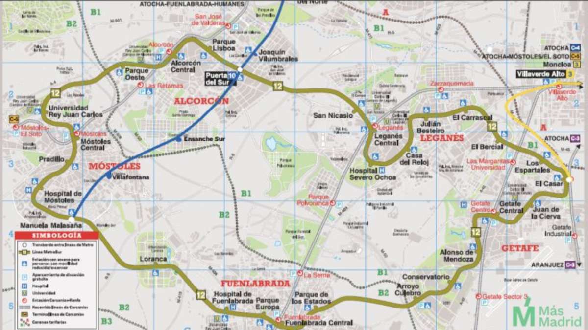 La ampliación de la Línea 10 de Metro desde Alcorcón sufre un nuevo revés: la vuelven a descartar desde Madrid