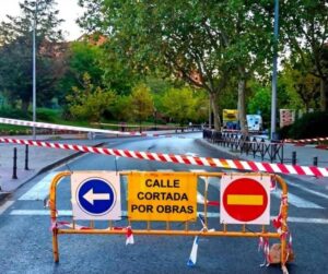 Corte total de tráfico en la Avenida del Oeste de Alcorcón por una semana