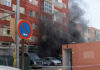 Incendio en un garaje comunitario de Alcorcón: tres vehículos han resultado afectados