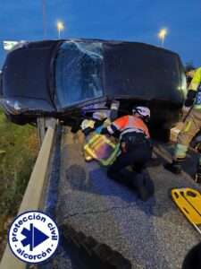 Un accidente en la A-5 a la altura de Alcorcón causa un herido