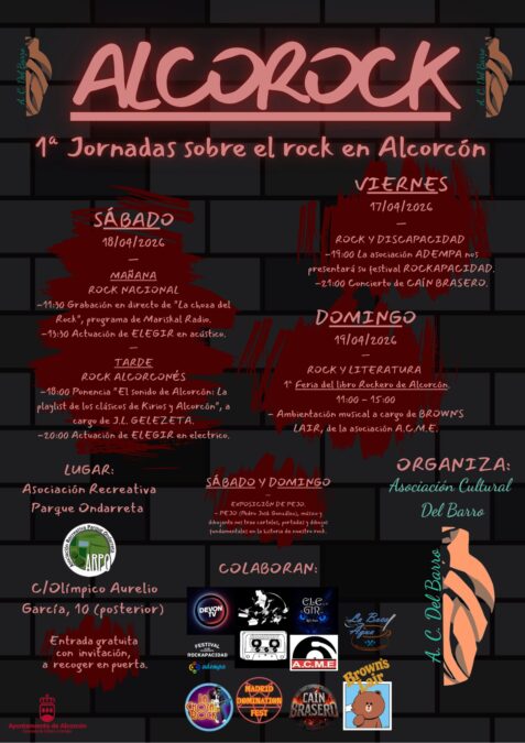Alcorcón se llena de rock este fin de semana: conciertos, feria y actividades gratis