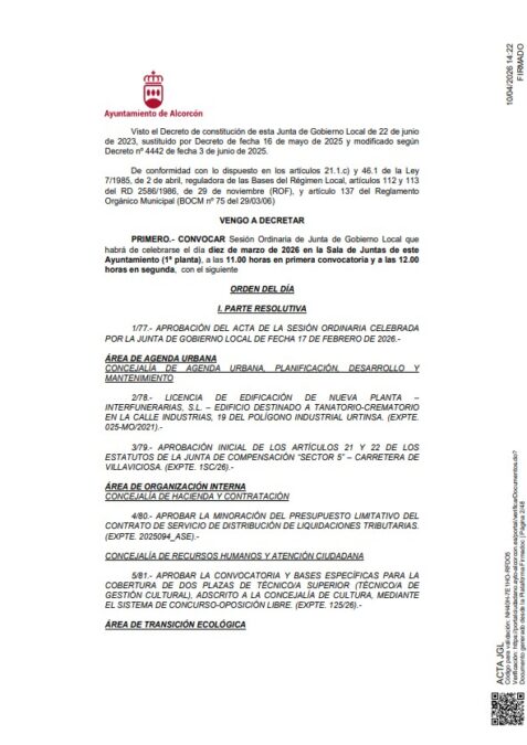 Aprobada la licencia de edificación de un futuro Tanatorio - Crematorio en Alcorcón