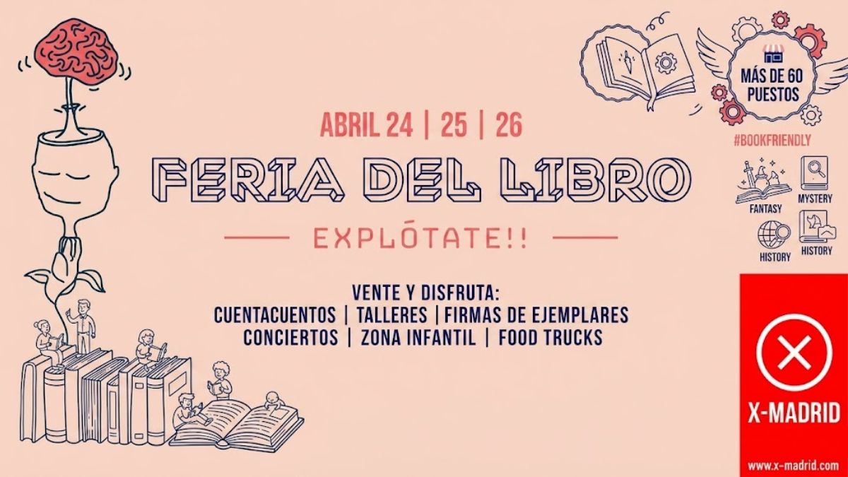 X-Madrid celebra la V Edición de su feria del libro con más actividades y expositores que nunca en Alcorcón