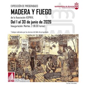Llega a Alcorcón la exposición de pirograbado 'Madera y fuego'
