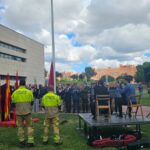 Emotivo homenaje a Jesús Aguilar y Sergio Benavente, bomberos de Alcorcón fallecidos en la calle los Lilos: el Parque Darwin llevará su nombre