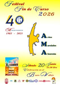 El Club de Artes Marciales Alcorcón celebrará su Festival Fin de Curso 2026 en el Teatro Buero Vallejo