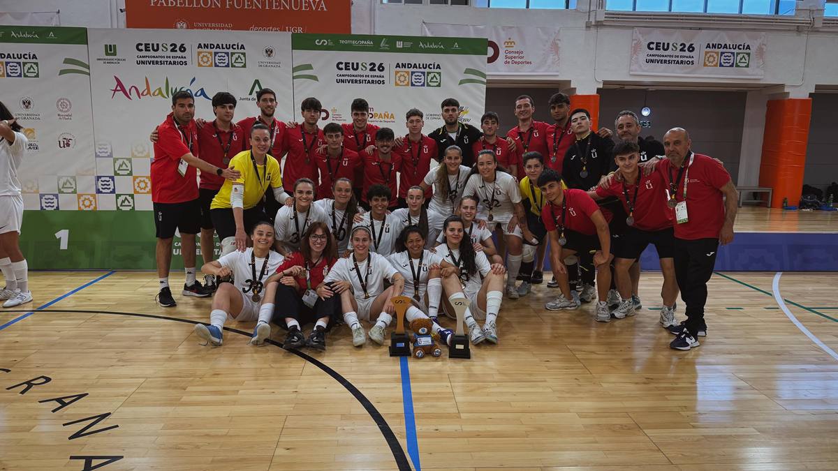 El fútbol sala universitario de Alcorcón vuelve a dar la talla con dos medallas en los Campeonatos de España Universitarios