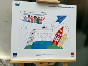 Más que un cartel: Olivia y Miriam ganan el primer premio del Concurso de Carteles del Día de Europa