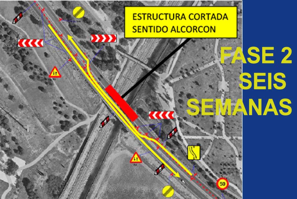 Cortes de tráfico en la M-406: así afectarán a los vecinos durante tres meses en Alcorcón