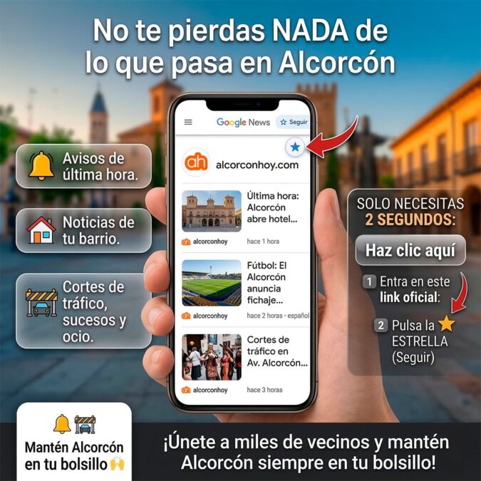 Cómo no perderte ninguna noticia de Alcorcón siguiendo a alcorconhoy.com en Google News