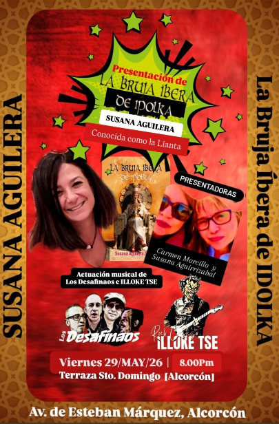 Susana Aguilera presenta su último libro "La bruja íbera de Ipolka" en Alcorcón: música en directo incluida