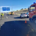 Dos heridos en un accidente con cuatro vehículos implicados en la M-50 cerca de Alcorcón