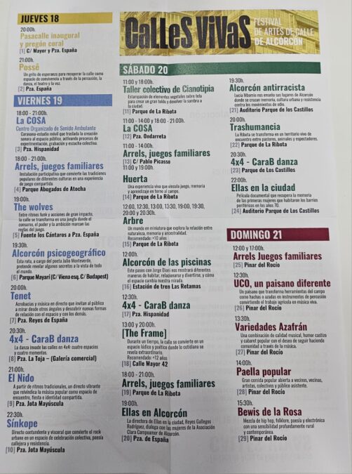 Calles Vivas aterriza en Alcorcón: el nuevo festival trae conciertos gratis y actividades para toda la familia