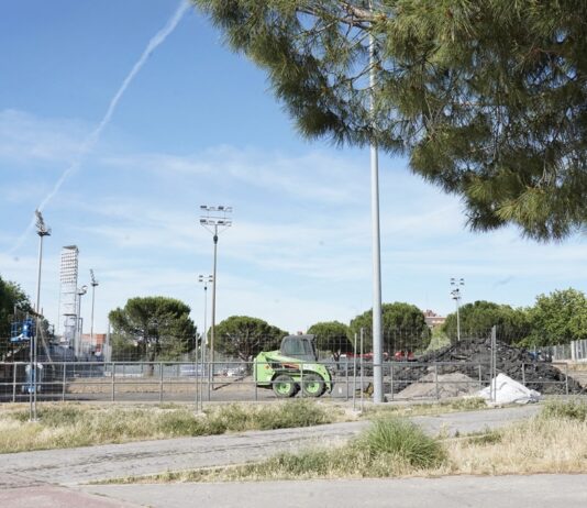 Comienzan las obras en los campos F5 y F6 de Santo Domingo en Alcorcón: durarán seis semanas