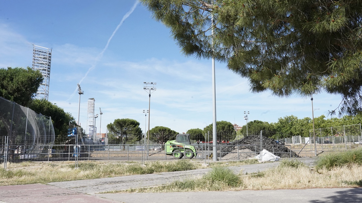 Comienzan las obras en los campos F5 y F6 de Santo Domingo en Alcorcón: durarán seis semanas