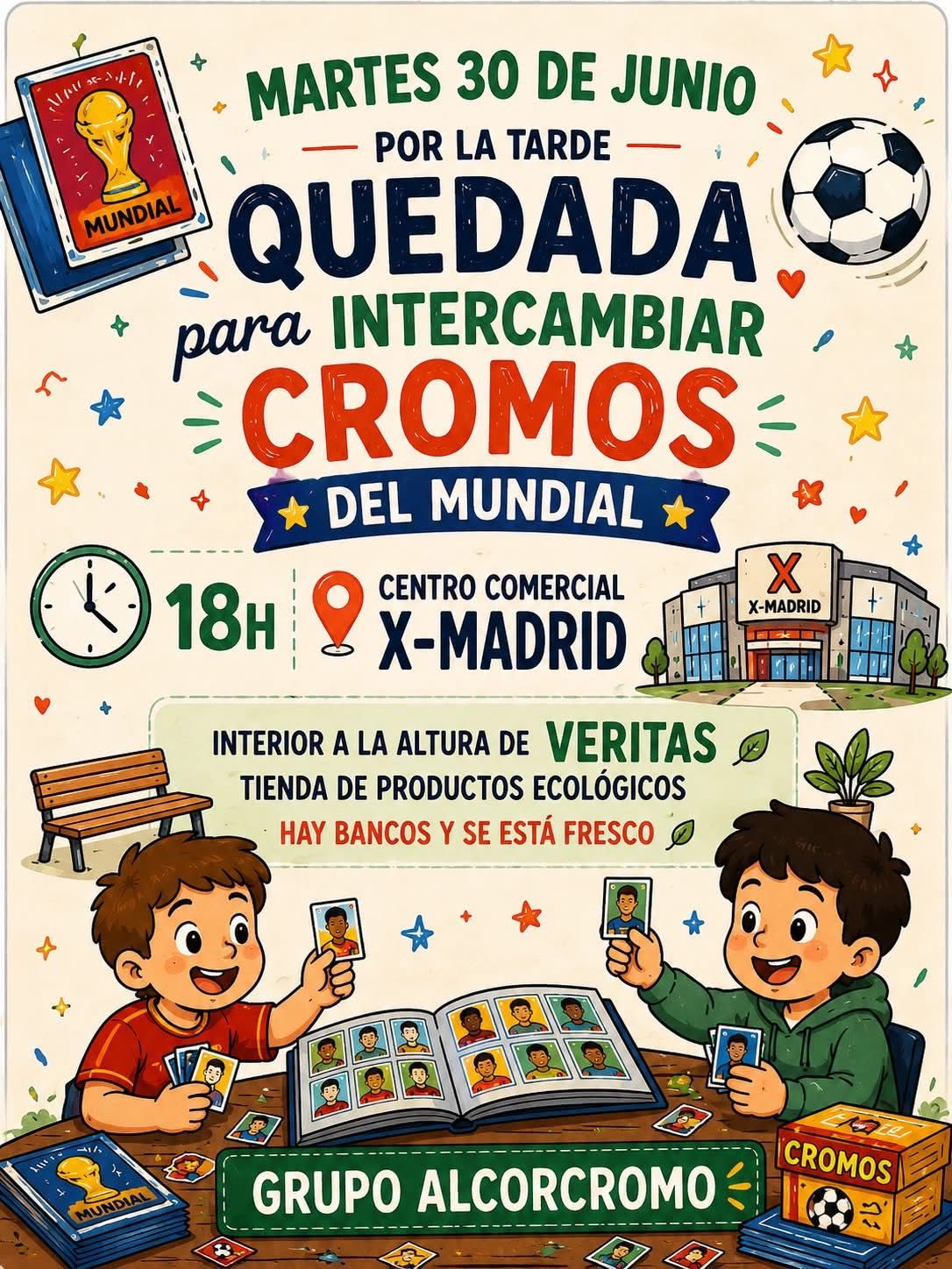 Alcorcón celebra una nueva quedada para intercambiar cromos del Mundial