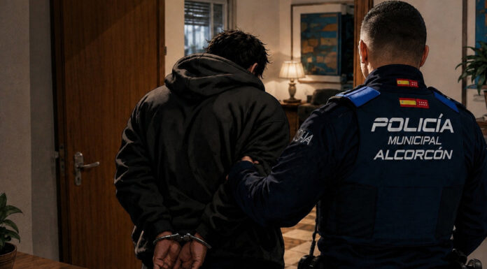Detenido un presunto agresor acusado de violencia de género tras intentar huir en Alcorcón