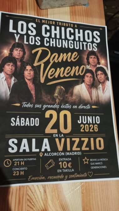"Dame Veneno": el tributo a Los Chichos y Los Chunguitos llega a Alcorcón gracias a la Sala Vizzio