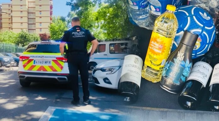 Detenidas dos personas tras un presunto hurto en un comercio de Alcorcón