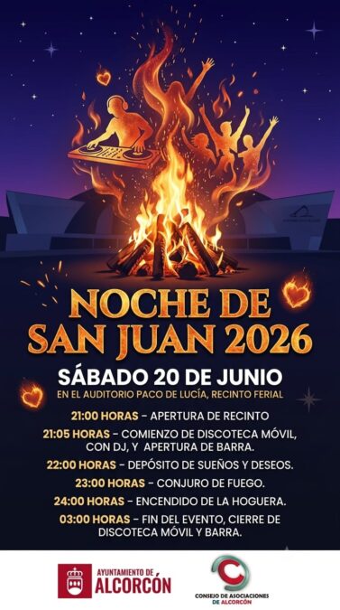 Qué hacer gratis este fin de semana en Alcorcón: Noche de San Juan, el Tardeo Fest y mucho más